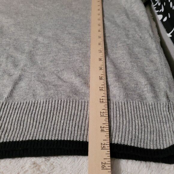 THML Ruffled Knit Top Sweater Gray Womens Size Medium Boho - Picture 8 of 9